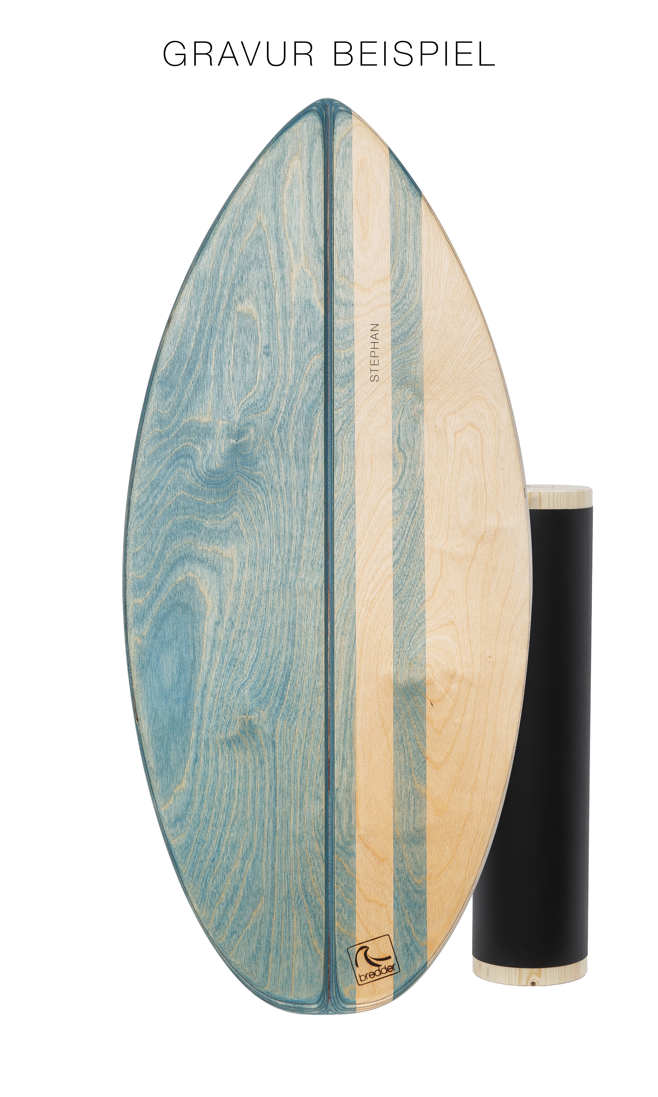 Aquana Shorty Balance Board + Solid Wood Roller