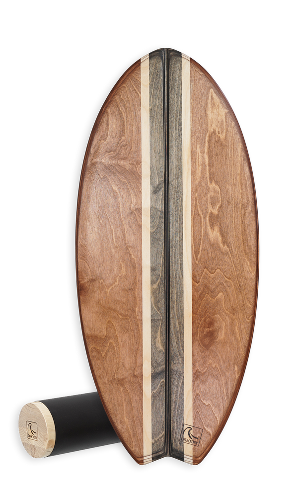 Leilani Fisch Balance Board + Vollholzrolle