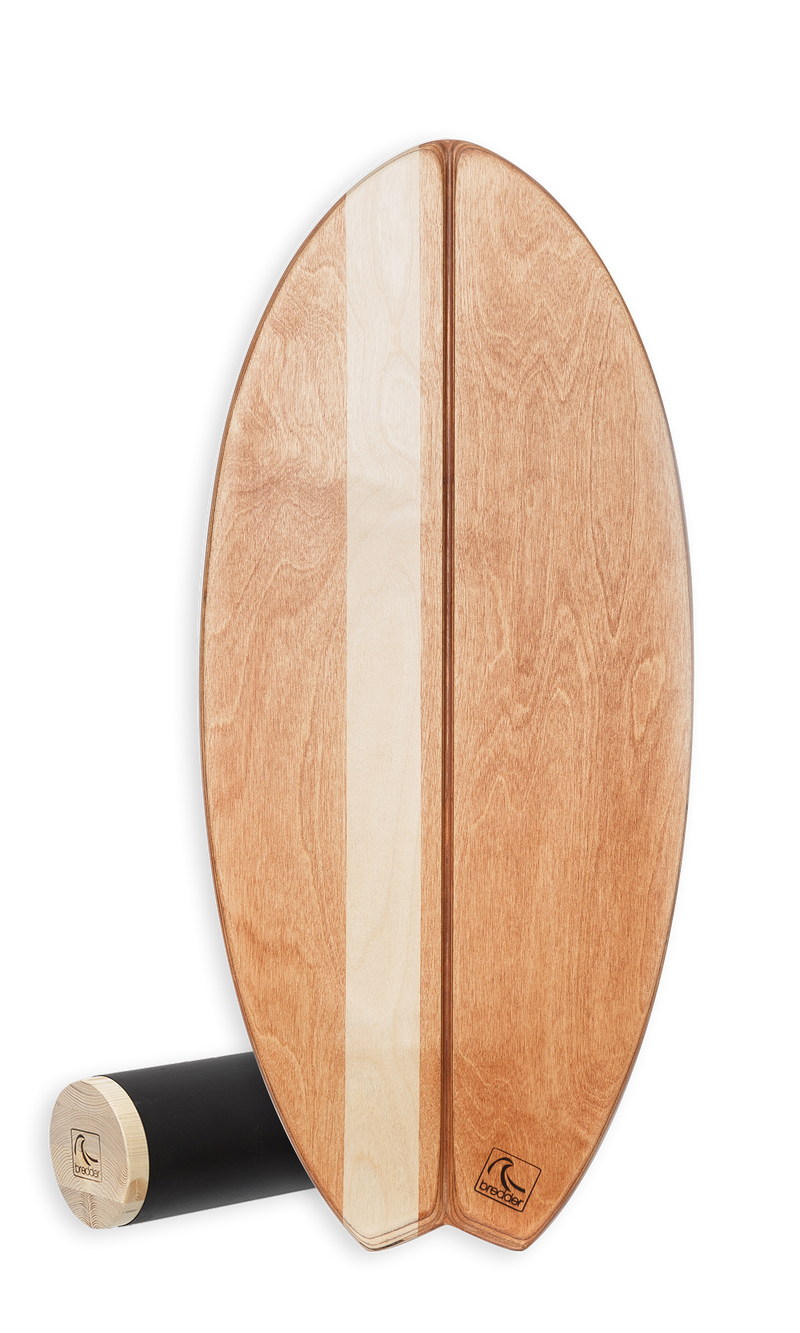 Fahari Fisch Balance Board + Solid Wood Roller